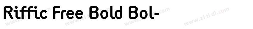 Riffic Free Bold Bol字体转换